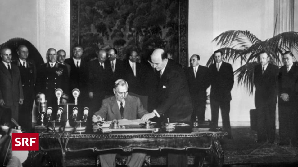 Heute vor 69 Jahren Unterzeichnung des Warschauer Pakts Tageschronik SRF