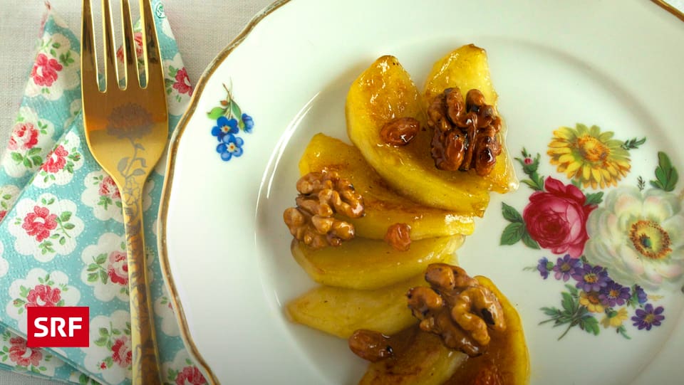 Rezepte 2012 - Apfel mit Walnusskaramell - SRF bi de Lüt ...