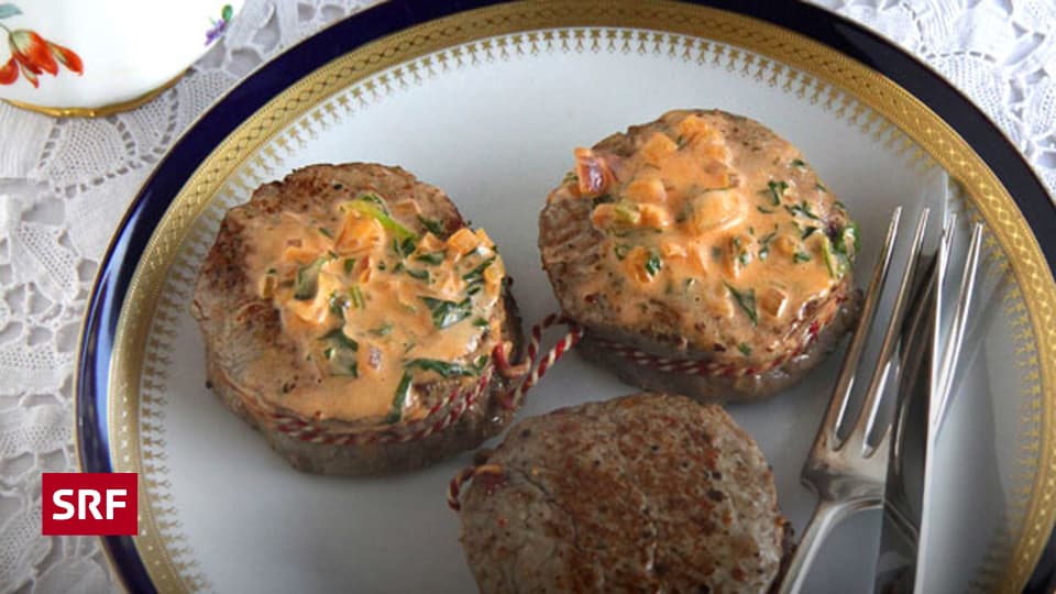 Rezepte 2012 - Tournedos mit Kräuter-Mousseline und Griess-Gnocchi ...