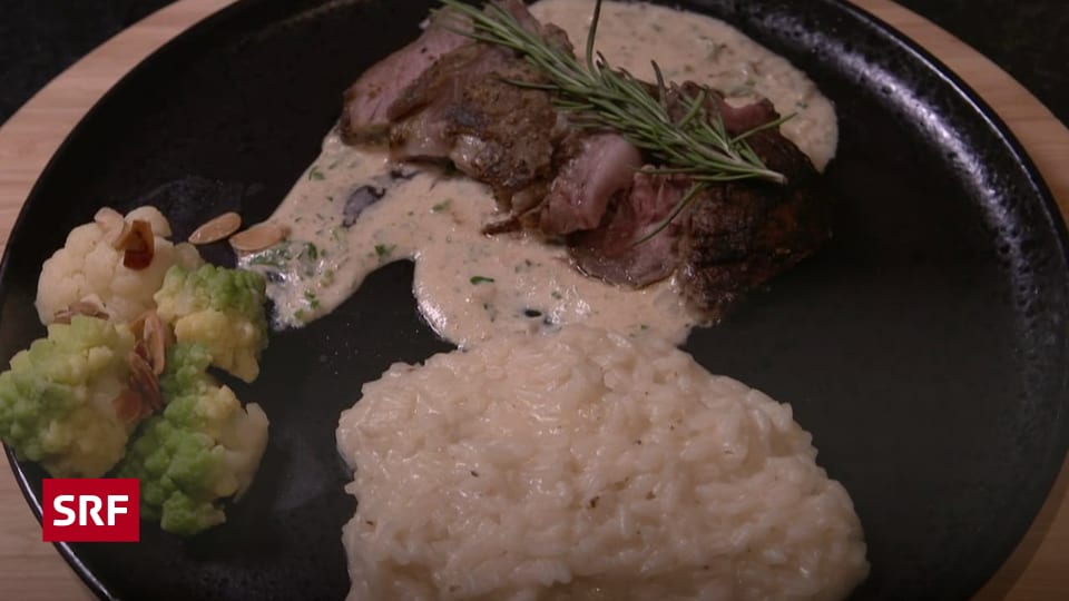 Silvester, Tag 1 - Kalbskrone an Steinpilzsauce, Champagner-Risotto und ...