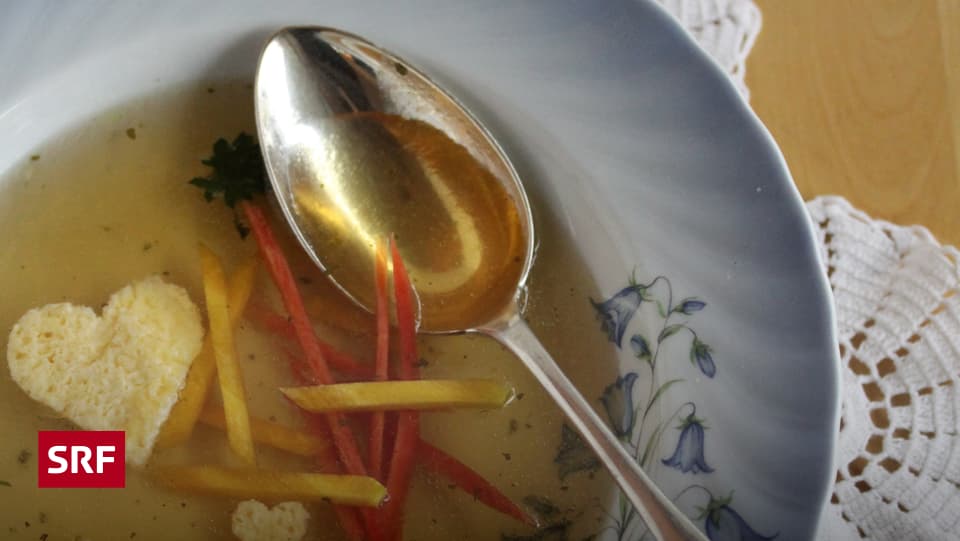 Rezepte 2011 - Hausgemachte Gemüsebouillon mit Eierstich-Herzli - SRF ...