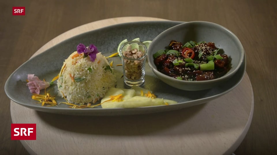 Wok, Tag 2 - Poulet an Honigsauce mit Fried Rice und Gemüse ...