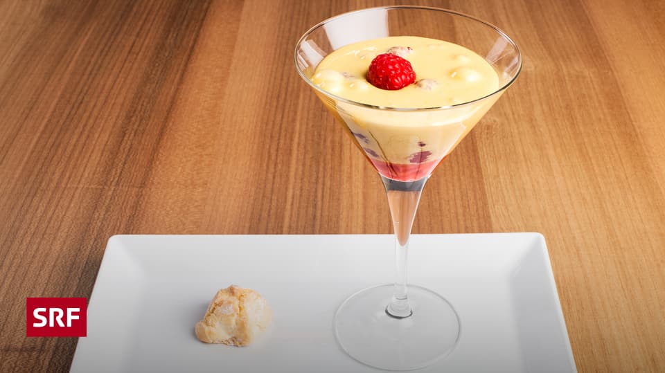 Rezepte 2015 - Zabaione mit Amaretti und marinierten Himbeeren - SRF bi ...