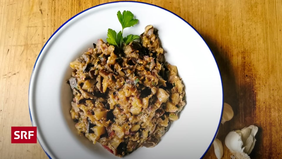 Rezept: Mediterranes Auberginen-Ragout mit Knoblauch - Radio SRF 1 - SRF