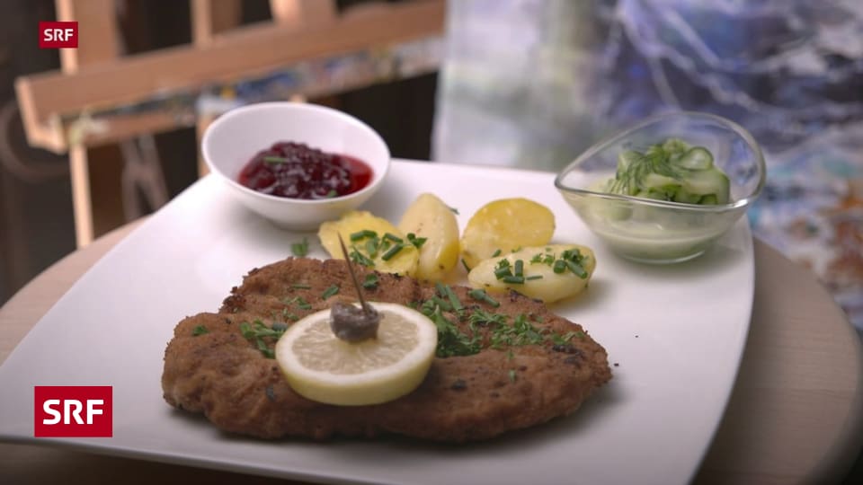Öppis vom Säuli, Tag 4 - Schnitzel Wiener Art mit Salzkartoffeln ...