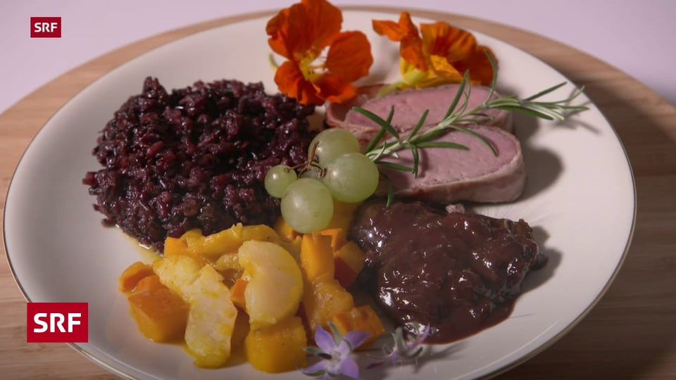 Wild Wuche, Tag 3 - Wildschwein im Mantel, wildes Risotto und gelbes ...