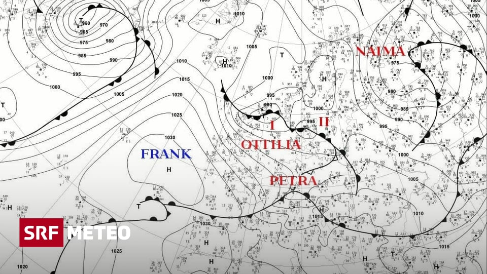 Hoch- und Tiefdruckgebiete - So bekommen sie ihre Namen - Meteo - SRF