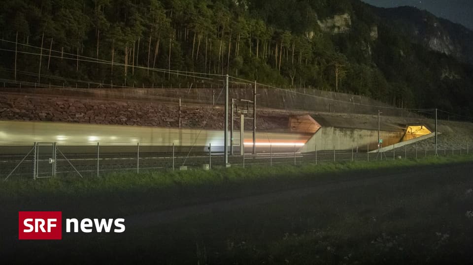 Nach Sperrung - Die ersten Güterzüge fahren wieder durch den Gotthard-Basistunnel - News - SRF