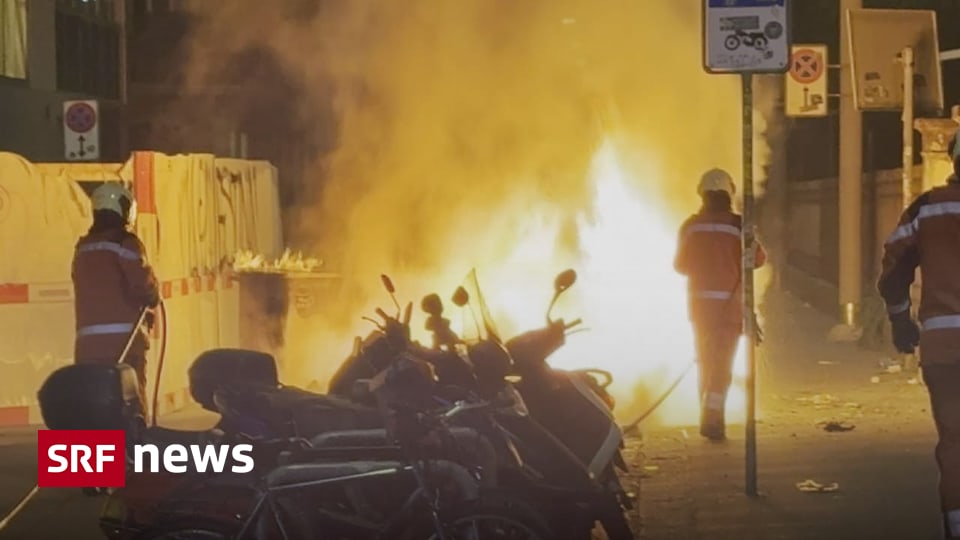 Nach 1.-Mai-Fest in Zürich - Polizei setzt Wasserwerfer gegen Vermummte ein - Beamter verletzt