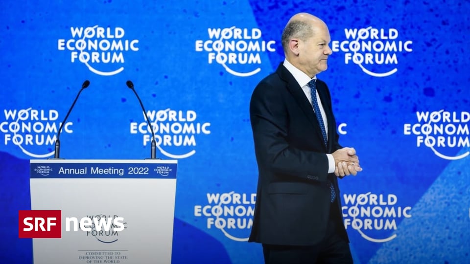 Schlussrede am WEF - Olaf Scholz: «Deglobalisierung ist ein Holzweg»