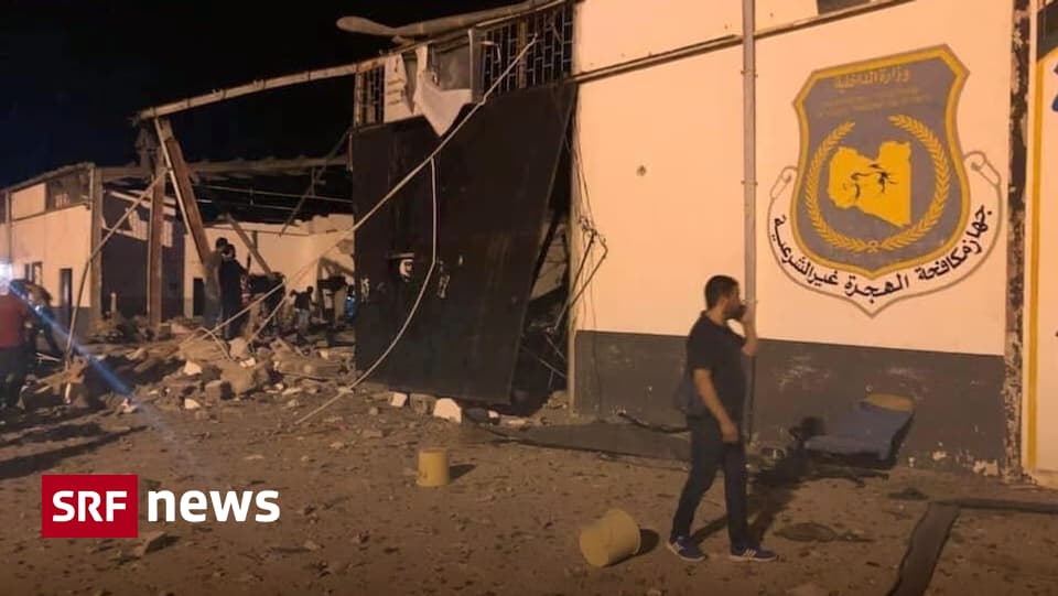 In Libyens Hauptstadt Tripolis - Dutzende Tote bei Luftangriff auf Flüchtlingslager - News - SRF