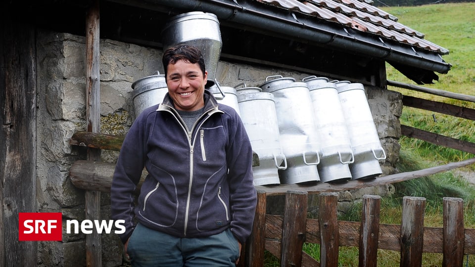 Alpen und Älpler Sennerin Rita Stark Potersalp in Frauenhand News