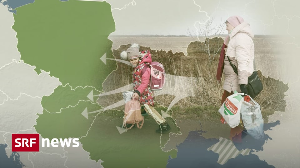 Krieg in der Ukraine - Die grosse Flucht nach Westen - die Übersicht