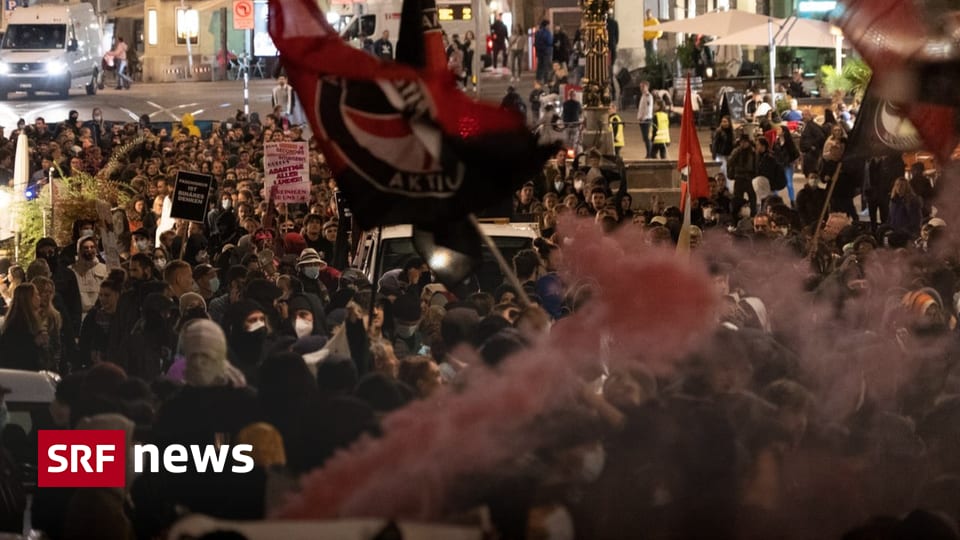 Antifaschismus 1000 Personen marschierten durch Bern gegen Faschismus