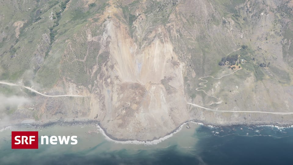 Gewaltiger Erdrutsch - Highway 1 in Kalifornien gesperrt - News - SRF