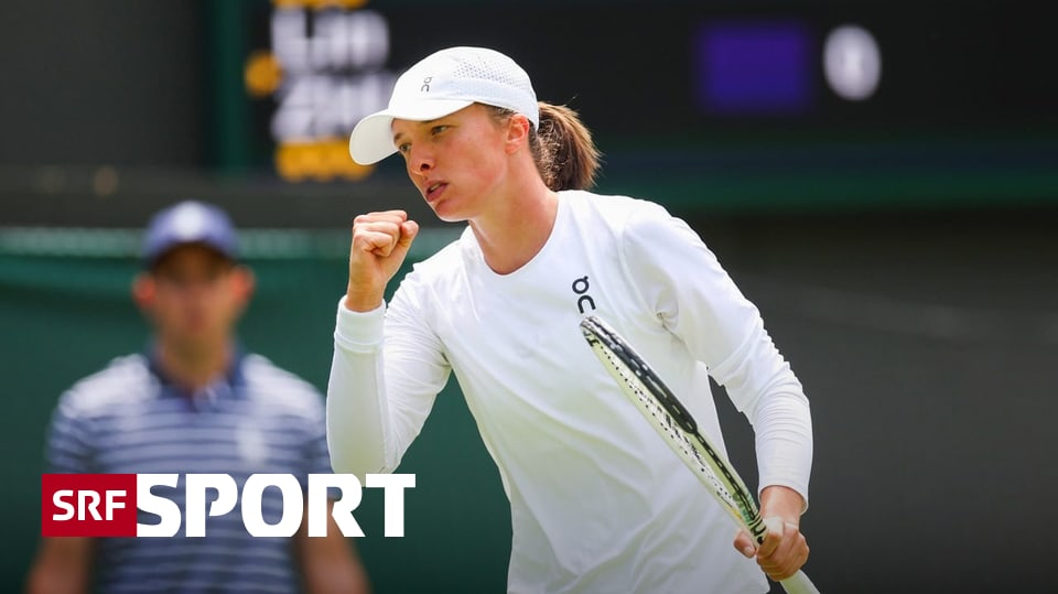 Swiatek Dominates First Round at Wimbledon, Pegula Battles Through