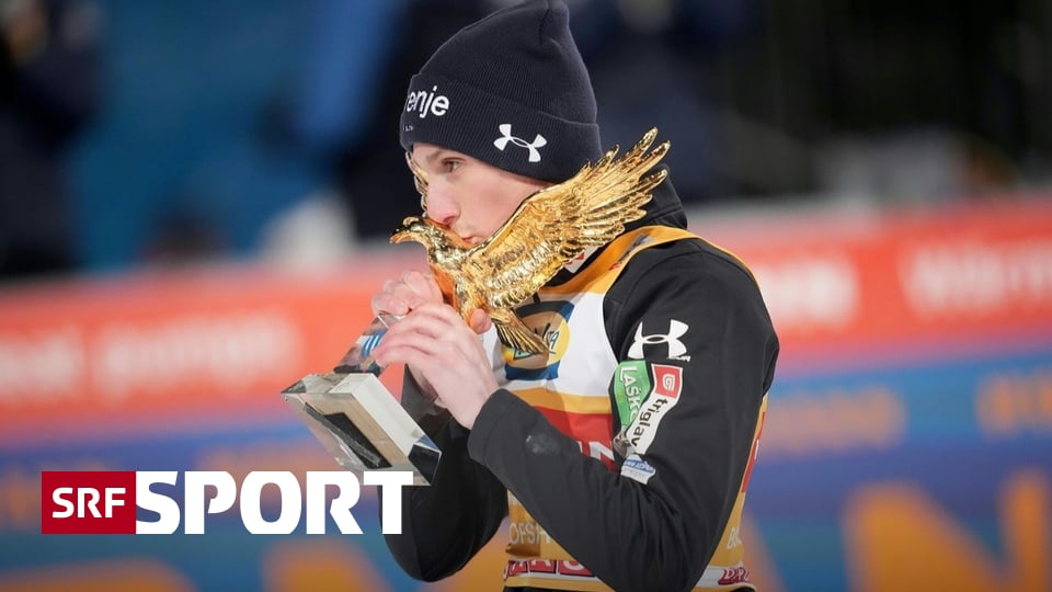 Vierschanzentournee-Goldener-Adler-f-r-Prevc-Tschofenig-jubelt-in-Bischofshofen