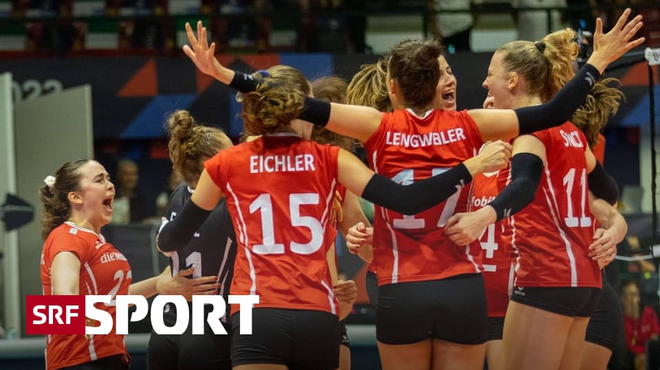 VolleyballEM der Frauen Die Schweiz bezwingt Kroatien und ist auf