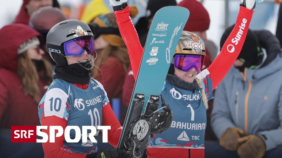 SnowboardWM ParallelSlalom Zogg und Jenny holen Schweizer