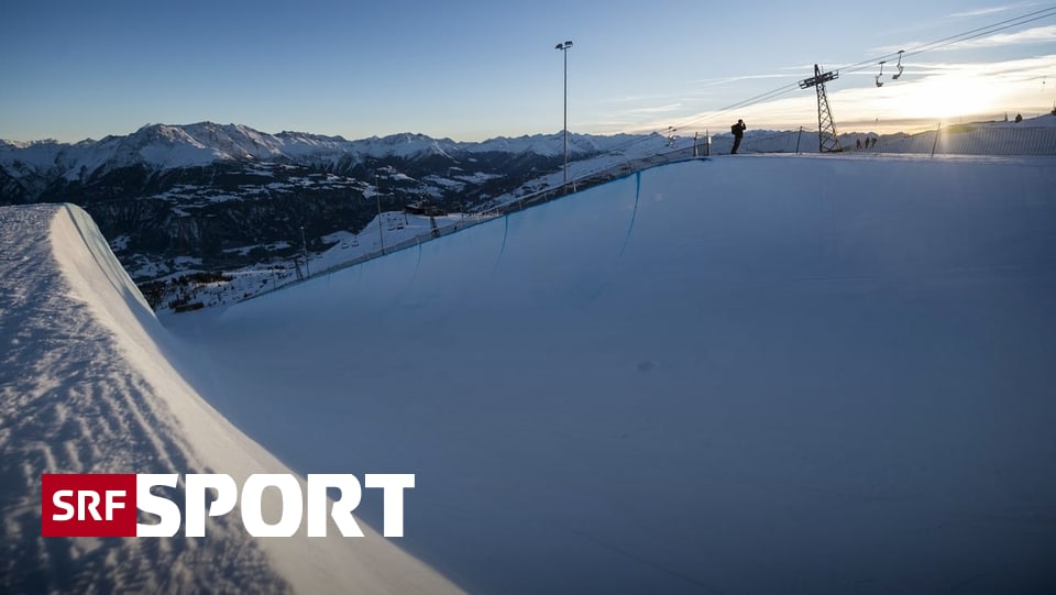 Vor den Laax Open So entsteht die grösste Halfpipe der Welt in Laax