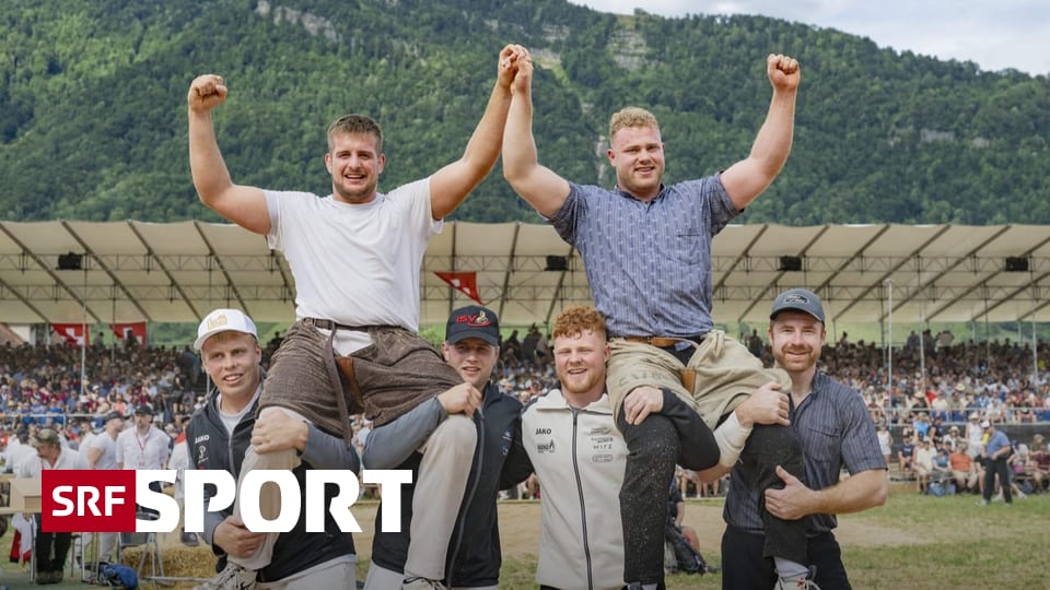 Innerschweizer-Schwingfest-Lustenberger-und-Schwyzer-teilen-Festsieg-in-Arth