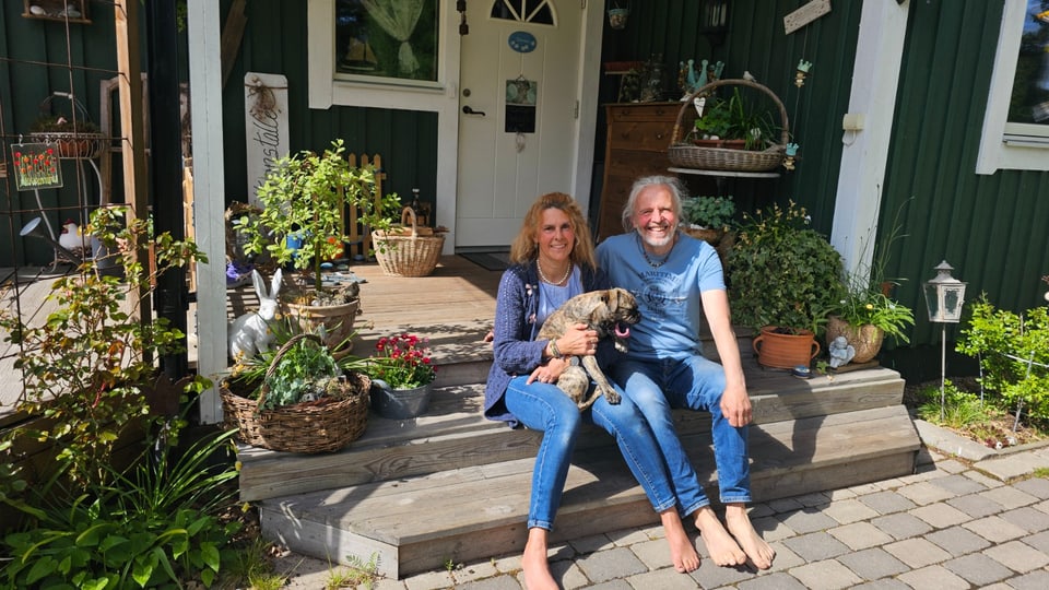Monica und Housi Korner glücklich in Süd-Schweden
