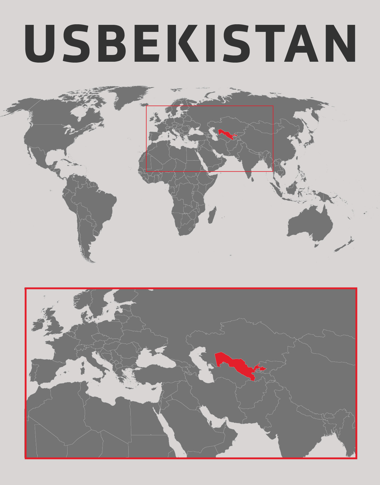 Karte Usbekistans