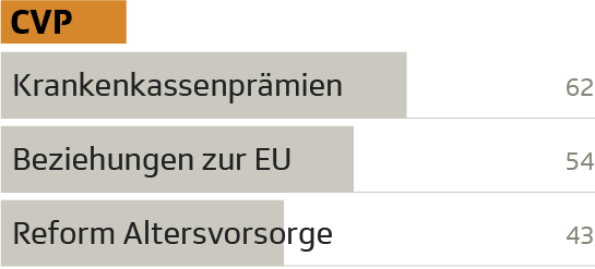 Die drängendsten Probleme nach Parteipräferenz