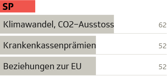 Die drängendsten Probleme nach Parteipräferenz