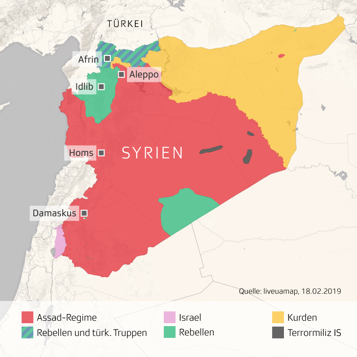 Karte Syrien