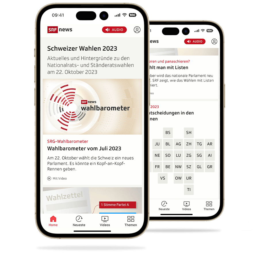 Mobile Geräte mit Wahlen-Inhalt